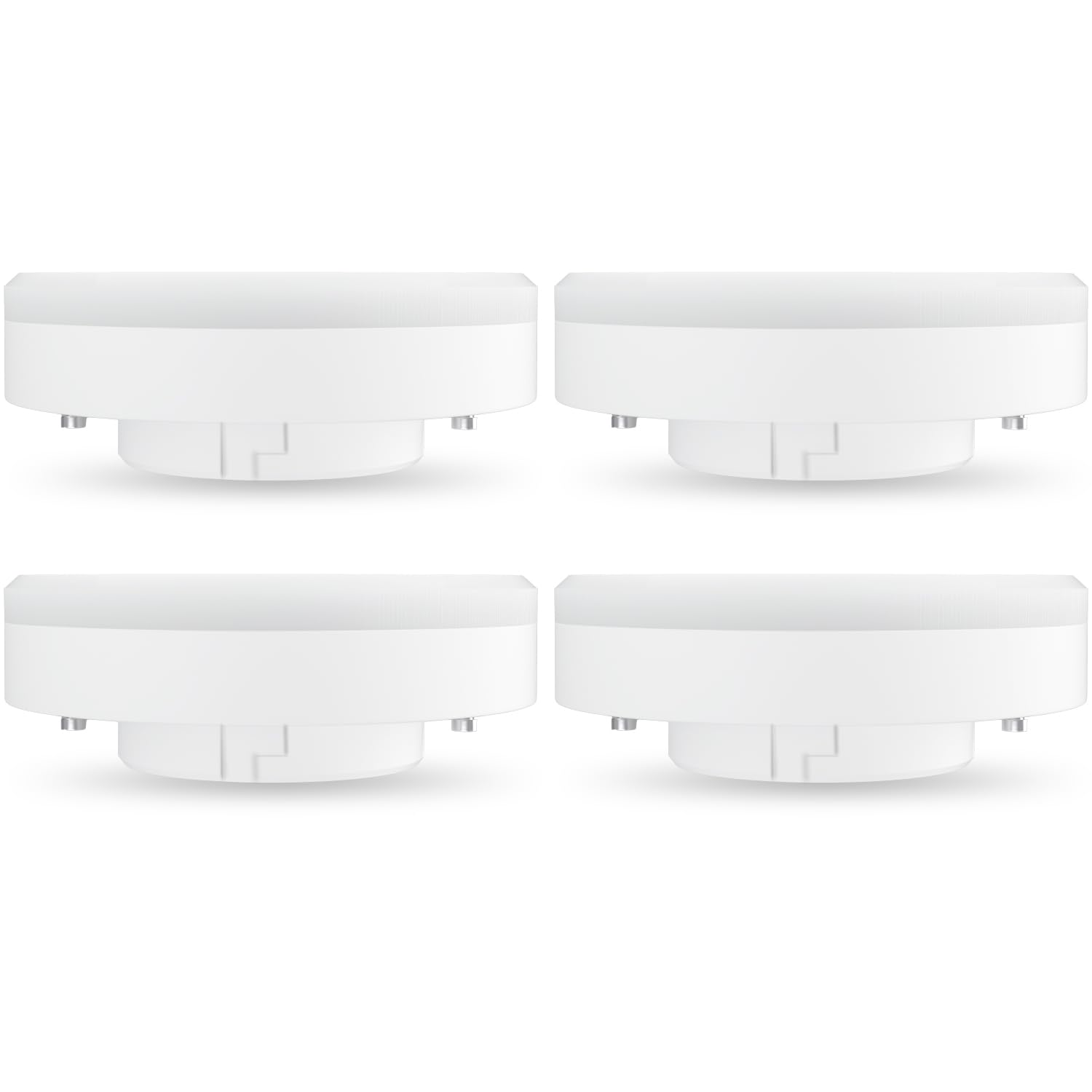 LUTW GX53 LED Bulb Cool White, 6W Replace 50W Halogen or CFL Bulbs, 6000K 556 Lumens GX53 Light Bulbs, 120° Beam Angle