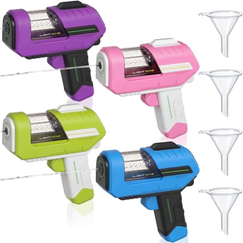 Shappy 4 Pack Water Gun for Adults Alcohol Shot Gun Gift with Funnel Outdoor Summer Pool Game Beach Party Favors Soda Beer Guns Long Range Beverage Dispenser for Bachelorette Bachelor Party(Cute)