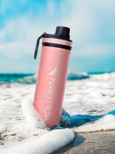 Image of NAUTICA Premium Leak-Proof Insulated Water Bottle - 1pc (Fender)| 500ml | Stainless Steel Flask with 24 Hours Temperature Retention | Ideal for Travel, Gym, Office Use Texas Solid-Babypink