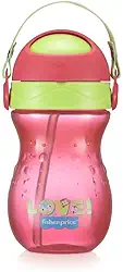 Copo com Canudo Playful Ballet 360 ml 12+M Rosa Fisher Price - BB1019