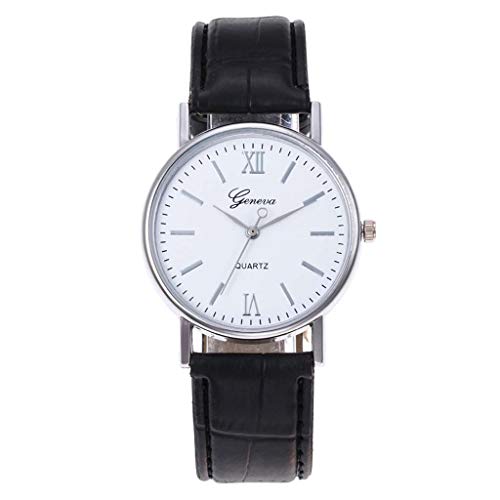 Preisvergleich Produktbild Armbanduhr für Damen Groveerble Frauen Analog Quarzuhr Präzision Skala Zifferblatt Smartwatch Mädchen Ledergürtel Sport Uhr Geburtstagsgeschenk