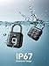NexusLab Smart Fingerprint Padlock, Keyless Biometric Gym Lock for Locker, Thumbprint Bluetooth Padlock with Tuya App, IP67 Waterproof Security Lock for Outdoor Gate, Shed, School & Storage Unit
