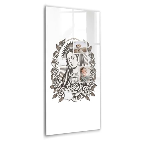 Tableau blanc verre trempé pour maison, bureau et école 60x120 cm
