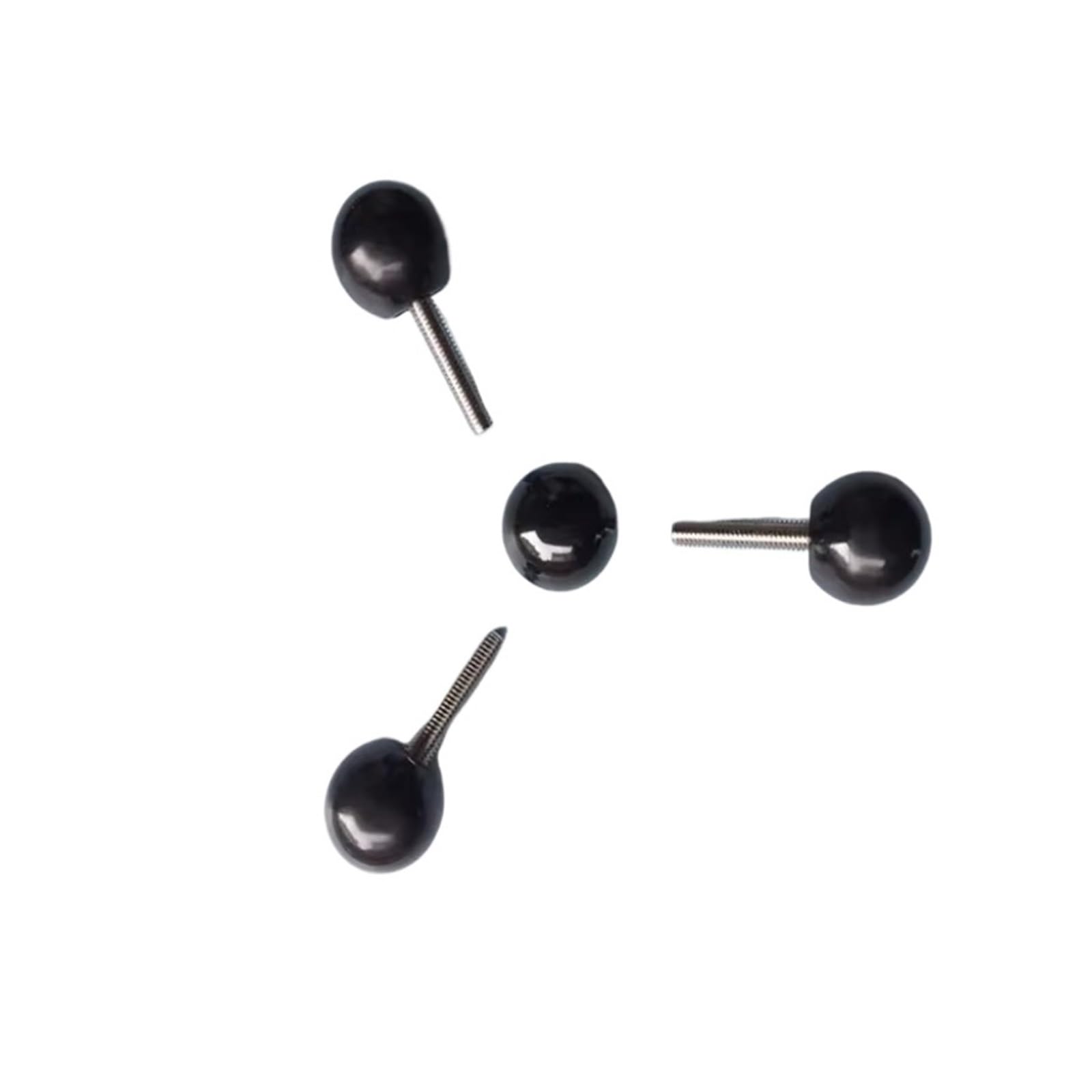 M5x (długość 10-50 mm) plastikowe kulki ze stali nierdzewnej z uchwytem kulkowym bakelit okrągłe śruby ręczne małe pokrętło czarne (M5 x 35 mm (2 szt.)