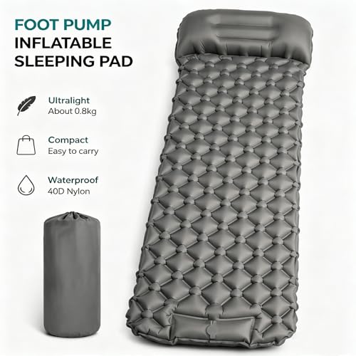 Matelas de couchage autogonflant pour camping durable et lit d'appoint ultra-confort - 3