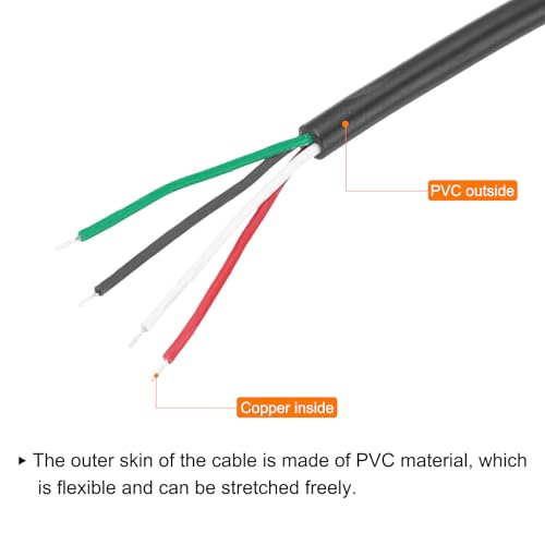 5 piezas Jack 3.5mm hembra a cable abierto 0.30m miniatura 5