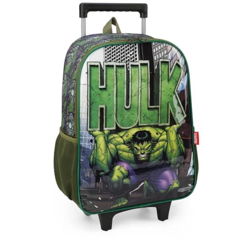MOCHILA PRETA - HULK - COM RODAS - IC39572AG