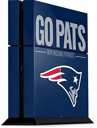 Skinit Decal Gaming Skin Compatible with PS4 Console - Officially Licensed NFL New England Patriots Team Motto Design