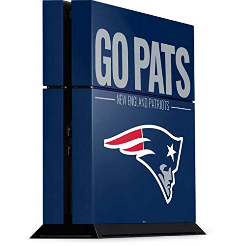Skinit Decal Gaming Skin Compatible with PS4 Console - Officially Licensed NFL New England Patriots Team Motto Design