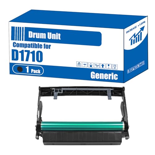 Image of TOEPPEX Compatible for Dell D1710 Drum Unit 1700 1710N 1700N P 1700 1710 P 1700N Printers, High Yield 30000 Pages, Accurate Imaging Rich Colors (1 Pack Black)