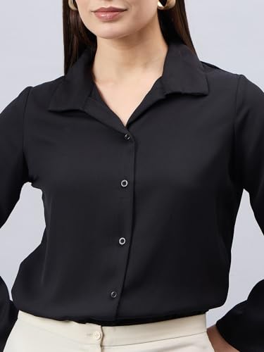 Image of Style Quotient Women Solid Regular Fit Shirt