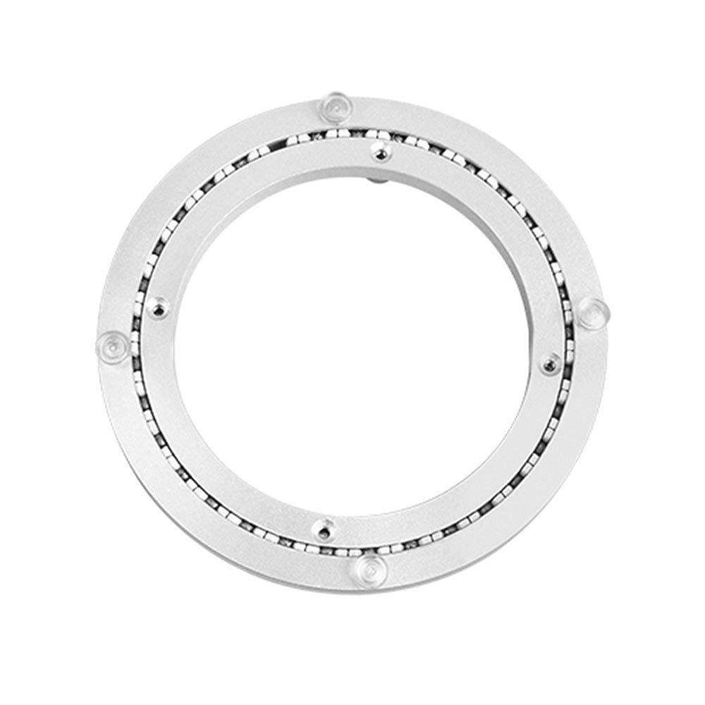 LIXFDJ Durable 8/12/16/20/24" Lazy Susan Bearing, Heavy Duty Metal Rotating Hardware Turntable Bearings Ring on Dining-Table, Silver//91 (Size : 80cm/31.5in)