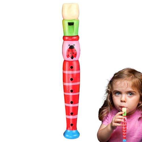 Flauta Para Niños - Flauta De Madera De Dibujos Animados, Grabadora Pequeña De 6 Orificios | Característica De Diseño De Madera Creativa De 20 Cm, Construcción De Juguete Musical Portátil, Instrumento Flauta Para Niños - Flauta De Madera De Dibujos Animados, Grabadora Pequeña De 6 Orificios | Característica De Diseño De Madera Creativa De 20 Cm, Construcción De Juguete Musical Portátil, Instrumento