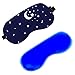 ULTNICE Antifaz para dormir con almohadilla de frío, antifaz para dormir, protección para los ojos, para hombre y mujer (azul)