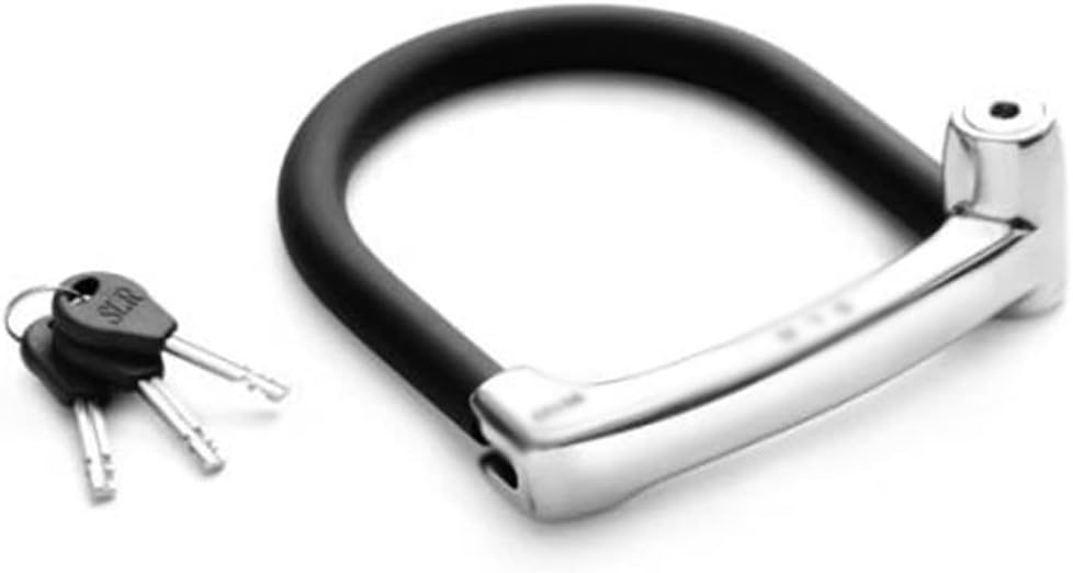 Padlock with Key Bicycle Lock Mountain Electric Bike Motorcycle U-Shaped Lock Battery Car Lock for Bicycles, Motorcycles, Strollers Bicycle U-Lock