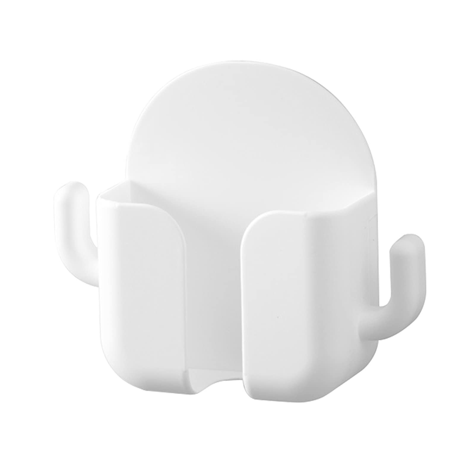 Supporto da parete per telecomando e telefono, supporto adesivo per riporre oggetti essenziali sul comodino, contenitore versatile per telefoni cellulari e accessori (bianco taglia unica)