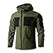 Tactical Jacket for Men Hooded Waterproof Fleece Lined Softshell Jackets Raincoat Warm Winter Outdoor Military Jackets