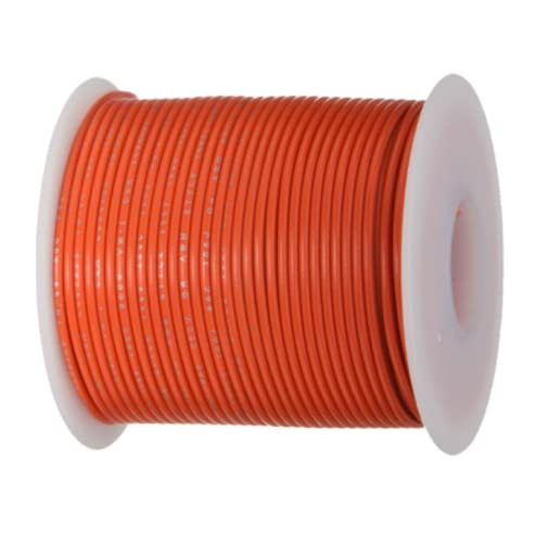 1 Pcs 100 ft Orange Solid Hook Up Wire 20 AWG Gauge 300 Volts 0.0320