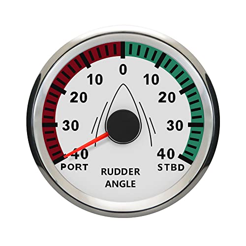 Indicateur d'angle de gouvernail jauge ELING 85mm 0-190ohm cadran bateau 12V