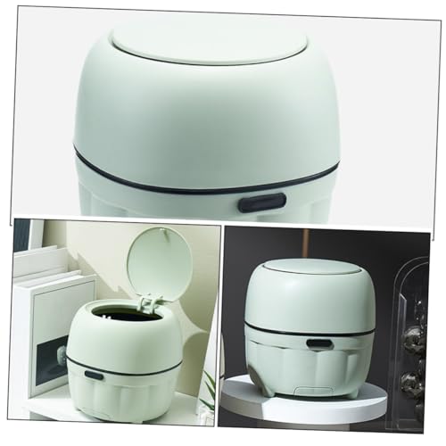 Mini caneca rectangular con tapa para escritorio verde miniatura 3