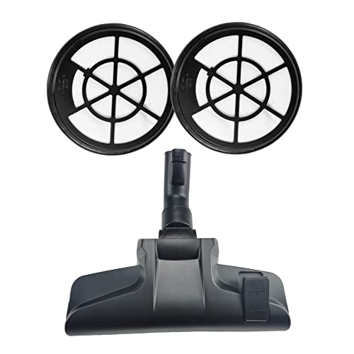 Moreffi 2Pcs Filters And 1Pc Floor Nozzel Replacement Compatible With Eureka NEN110A NEN110B NEN110D Whirlwind Canister Vacuum Cleaner, Compared to Part NEN0101 NEN0102