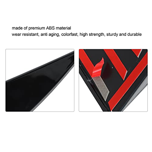 Bediffer 2 Pezzi Nero Lucido Lunotto Laterale