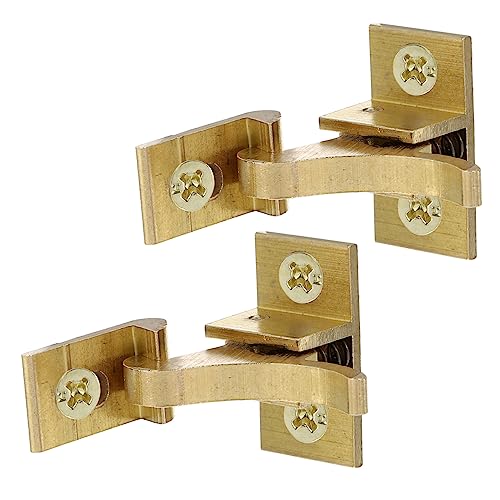 LALAFINA 2piezas Cerradura Antirrobo De Latón Para Puertas Cierre De Ventana Resistente Pestillo De Seguridad Para Puertas y Gabinetes