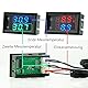 Messung 4~30V direkte Stromversorgung Rot + Blau Dual Display-Digital-Thermometer mit Wasserdichtem Metallfühler-Temperatursensor (3)
