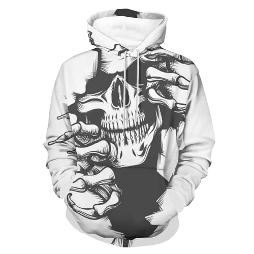 Sweats à capuche crâne UMENG pull unisexe parfait pour le streetwear