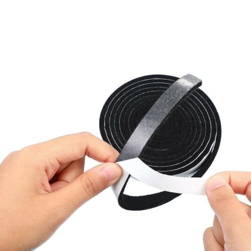 ZYWUOY Joint d'étanchéité pour barbecue - Bande d'étanchéité auto-adhésive résistante au feu - Pour réparation de fuites de porte de four - 2,5 cm x 3,6 m