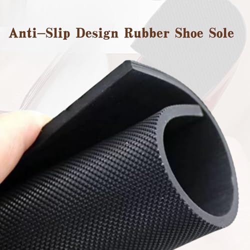 Image of EACOZY Shoe Sole Repair, Rubber Sheet Bottom Soles for Shoes Boots, 5 /32 inch Thick, Black