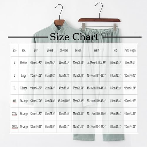 Cambkatl Men's Vintage Cotton Linen Tang Suit Chinese Traditional Mandarin Collar Kung Fu Shirts Long Sleeve Tai Chi Outfits3