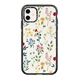 CASETiFY Impact Case for iPhone 11 - Spring Botanicals 2 - Clear Black