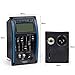 Kmise 5 Band Guitar Preamp EQ Equalizer Piezo Pickup Tuner Amplifier 1 Set for Acoustic Guitar with Mic LCD Display