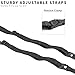 TV Anti-Tip Heavy Duty Dual Cable Kit, Non Tipping Safety Straps for Screens or Furniture Mounting, Adjustable Baby Proofing Anchor, Easy Install Hardware Included, STAND-SK02