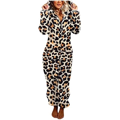 YOGALULU One piece pajama set, fleece romper suit, gift woman girl, unisex cosplay suit for adults cosplay pyjamas, clothes flannel fancy dress party Cover