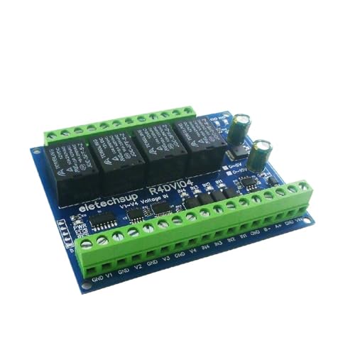 Passerelle ModBus 4AI 4DI 4DO carte acquisition analogique tension 0-10V automate 24V