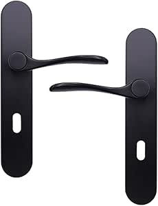 Poignée De Porte Falgo Noir Mat Carré Rosace Inclus 1 Paire | 108347