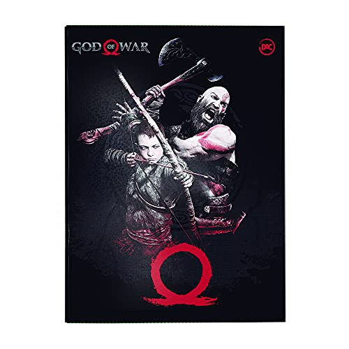 Pasta Catálogo Ofício Com Lombo Ajustável e Com 10 Envelopes - God of War