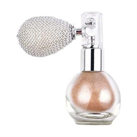 Glitter Powder Spray, Highlighter Powder Spray Parfüm Flasche Gloss Powder Spray Kontur Machen Schönheit Textmarker Schimmer Kosmetik Wieder Gut Cover