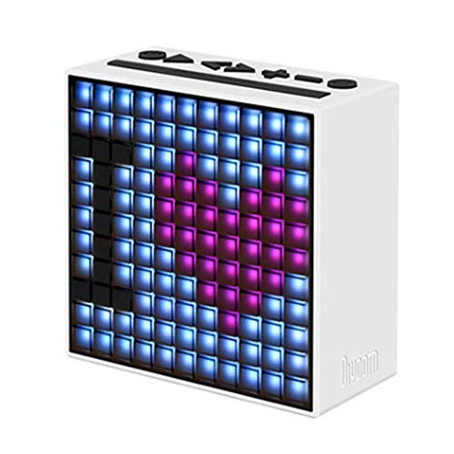Tragbare Bluetooth-Lautsprecher Uhr Alarm DIY Pixel Art Led-Bildschirm App-Steuerung Einzigartige Dekoration Home A Tragbare Lautsprecher