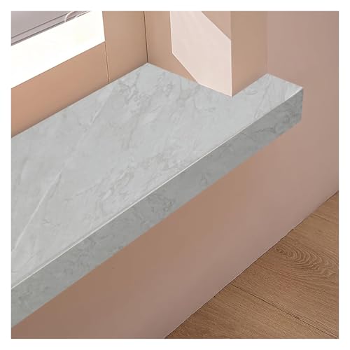 Appui de Fenêtre Interieur de Finition Grain de Bois, Appui de Fenetre PVC avec Nez, Appui de Fenêtre Décoratif Couverture Protecteur de Rebord de Fenêtre, Taille Personnalisée(L,10 cm x 160 cm)