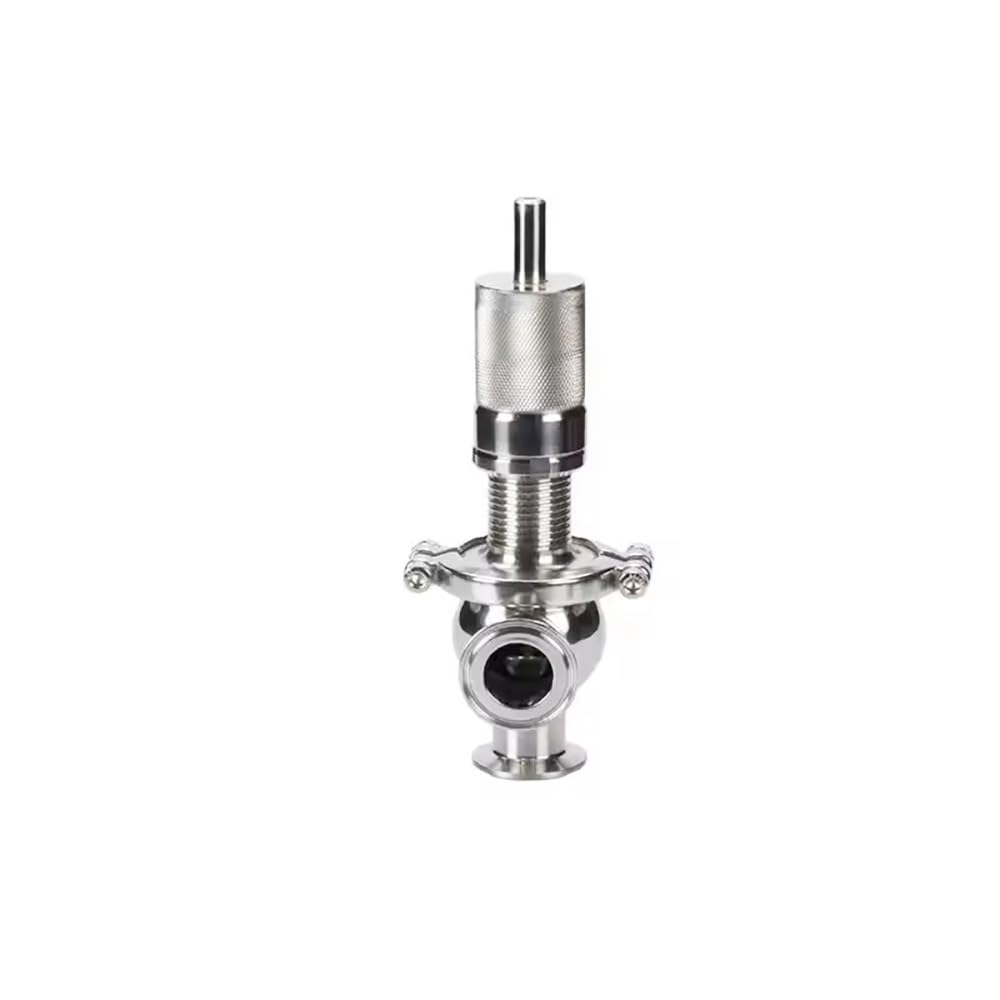 Valvola Di Sicurezza Sanitaria Tri Clamp Da 1" 1-1/4" 1-1/2" 2", SS304/316L, Regolabile 2-9 Bar, EPDM 0-110 ℃, Lucidata A Specchio, Sanitaria For Alimenti E Farmaci (1 Pezzo)(SS316L,1")