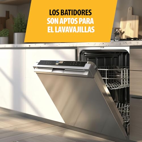 Miniatura 6 de Tristar Batidora Manual, 5 Velocidades Ajustables, 200w, Diseño Ergonómico, Accesorios De Acero Inoxidable, Piezas Aptas Para Lavavajillas, Bpa-Free, Compacta Y Fácil De Usar, Mx-4203