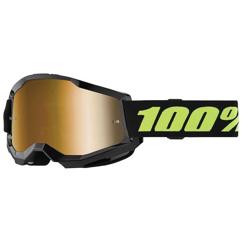100% Maschera Strata 2 Solar Eclipse - Lente A Specchio Oro