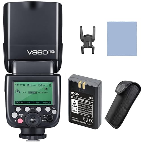 Amazon | GODOX V860II-C 2.4G 1/8000s高速同期 1/8000s HSS TTL Li 