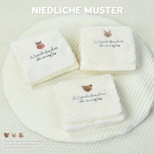 SONARIN Niedliche Babytrage Bezug,Warm Winddicht Winter Tragecover mit Kapuze,Universal Tragetuchhüllen Fußsack Umhänge Bezug für Babytragen mit Fronttasche(Bär)