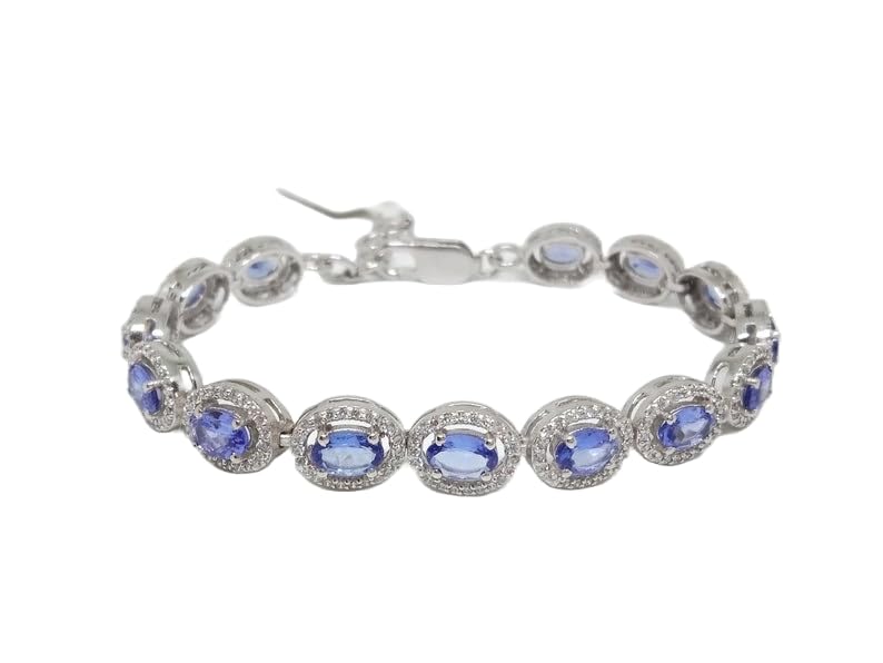Bracelet tanzanite discret en argent pour sublimer vos tenues d'été