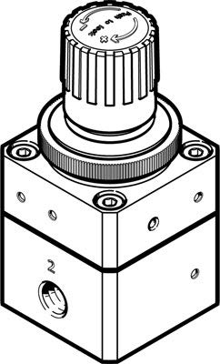 Regolatore Di Pressione Di Precisione FESTO LRP-1/4-4 (LRP144), Codice 159501. Nuovo In Scatola, Compatibile Con Sistemi FESTO, Per Un Controllo Preciso Dell'aria Compressa. - Foto 3