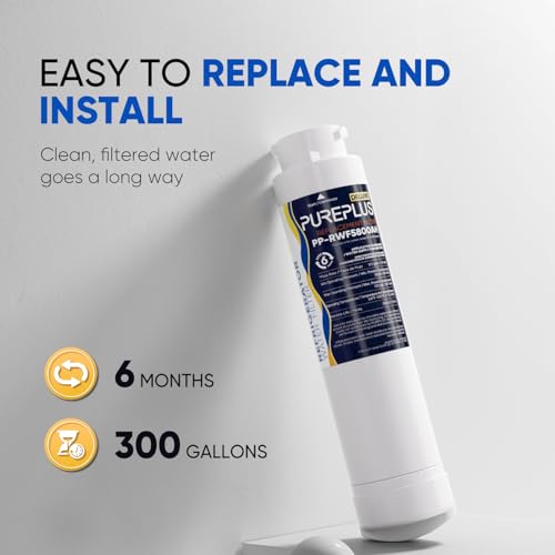 Image of PUREPLUS Refrigerator Water Filter, Compatible with Frigidaire EPTWFU01, EWF02, Pure Source Ultra II, 3Pack